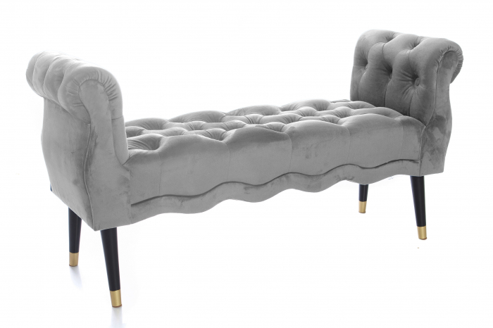 Bancheta Viana, gri, 120x38x60 cm [3]