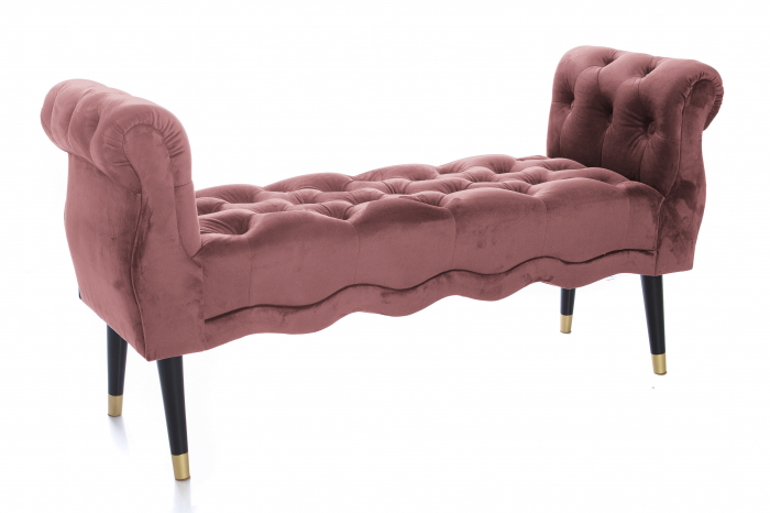 Bancheta Viana, roz inchis 120x38x60 cm [3]