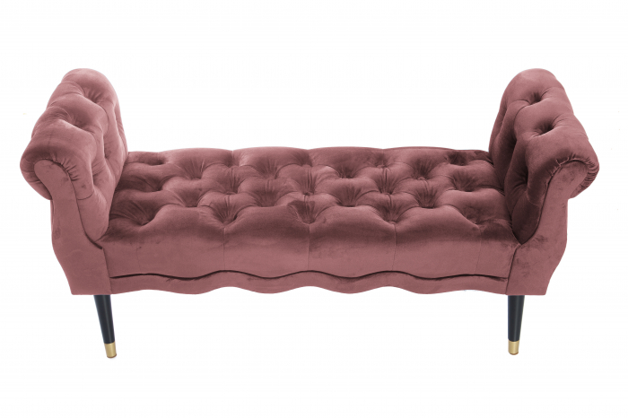 Bancheta Viana, roz inchis 120x38x60 cm [2]