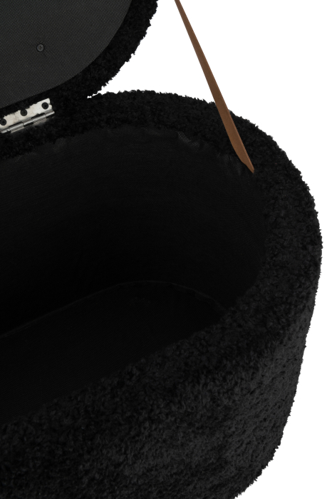 Bancuta cu depozitare, TEDDY, Negru [3]