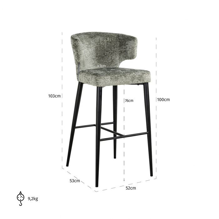 Scaun de bar Taylor thyme fusion [5]