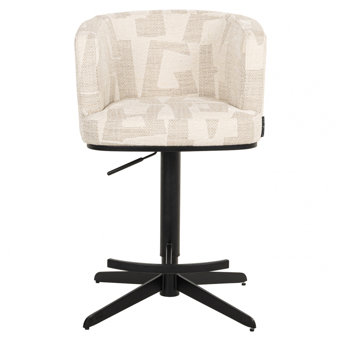 Scaun de bar/blat Cheyenne (Grafic bej), Dims: 92.0 x 56.0 x 53.0 cm [12]