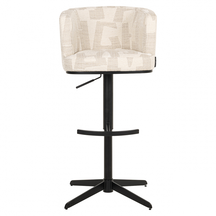 Scaun de bar/blat Cheyenne (Grafic bej), Dims: 92.0 x 56.0 x 53.0 cm [16]
