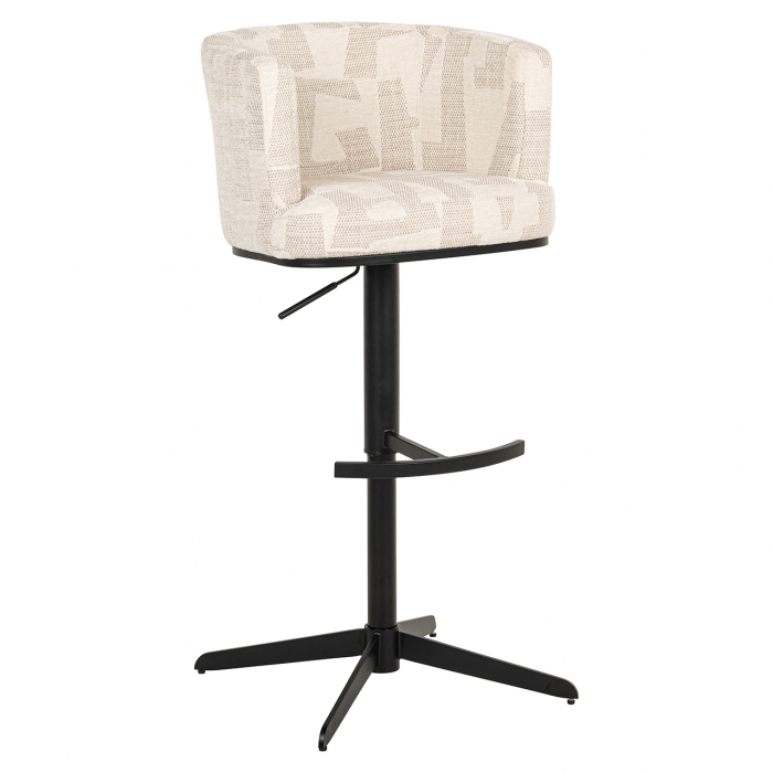 Scaun de bar/blat Cheyenne (Grafic bej), Dims: 92.0 x 56.0 x 53.0 cm [13]