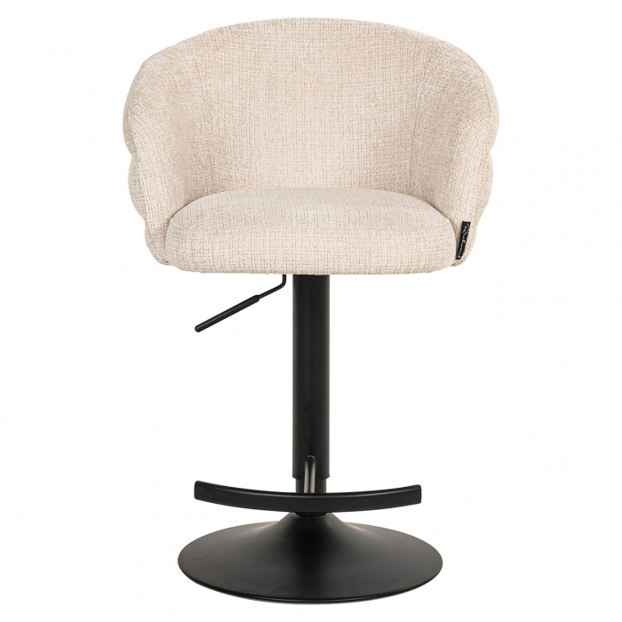 Scaun Bar/Counter, Nikki, pivotant, ignifug (Niagara 902 beige Chenille) [13]