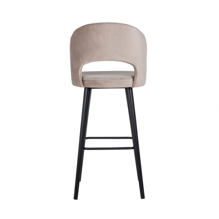 Scaun de bar  Savoy bej  catifelat [3]