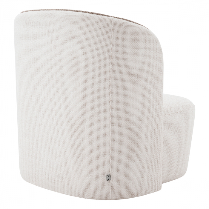 Bariera Fotoliu,ului Dreapta Lyssa off-white, Dims: W. 77 | D. 100 | H. 82.5 | SD. 59 | SH. 39.5 | AH. 56  (CM) [5]