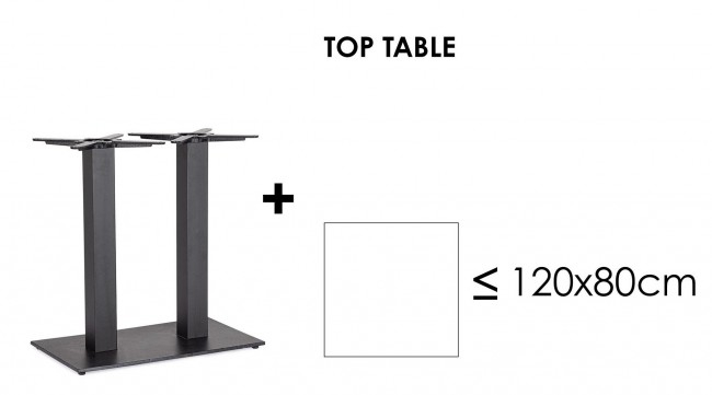 Baza de masa Dubla Giunone din Fonta, 72 Cm H [5]