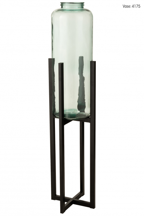 Baza ghiveci, Metal, Negru, 31.8x31.8x95.2 cm [2]