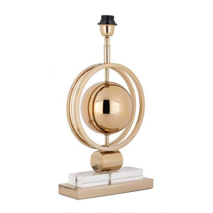 Baza lampa de masa Averil, Otel inoxodabil, Auriu, 52x28x16 cm