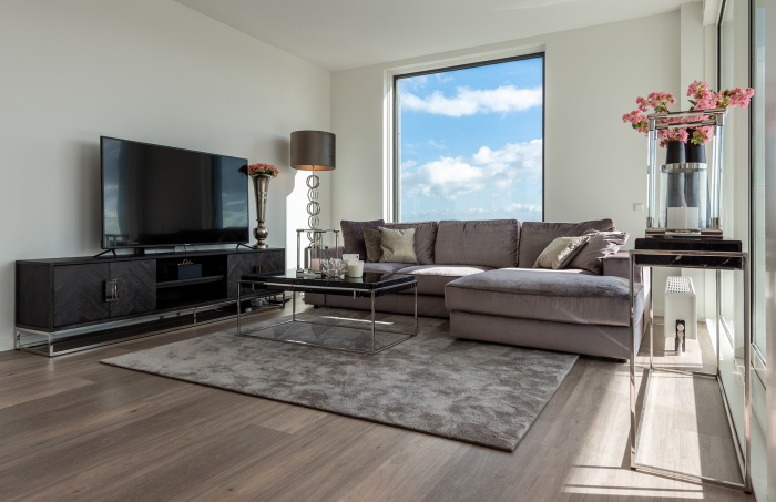 Baza lampadar Bliss, Otel inoxidabil, Argintiu, 156x25x25 cm [6]