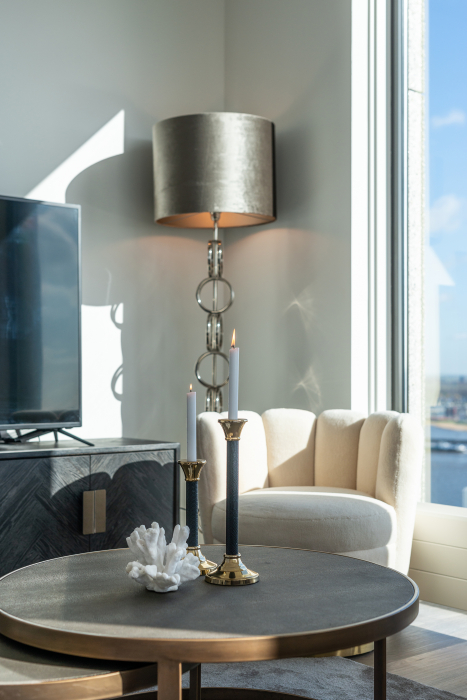 Baza lampadar Bliss, Otel inoxidabil, Argintiu, 156x25x25 cm [8]