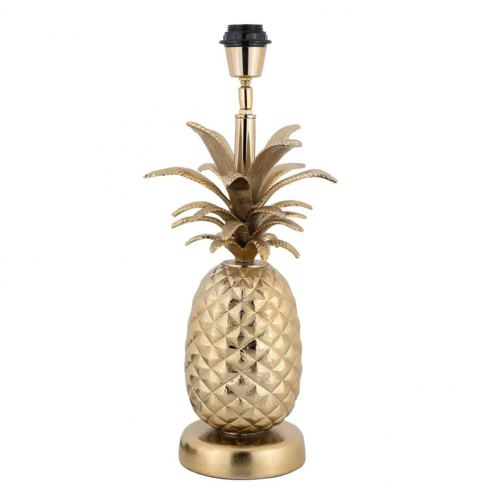 Poza Baza lampa de masa Pineapple, Aluminiu, Auriu, 46.5x24x24 cm