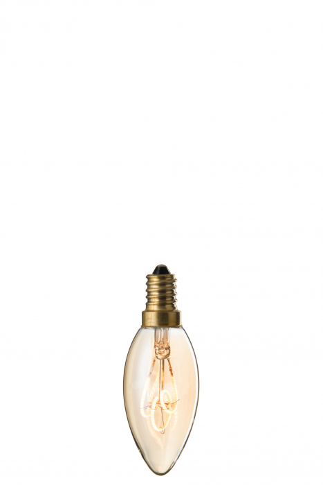 Bec E14, Sticla, Transparent, 3.5x3.5x10 cm [2]