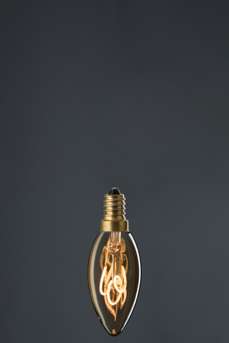 Bec E14, Sticla, Transparent, 3.5x3.5x10 cm [3]