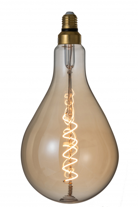 Bec E27, Sticla, Transparent, 16.5x16.5x31 cm [2]