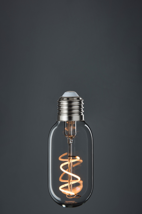 Bec E27, Sticla, Transparent, 4.5x4.5x11.5 cm [3]