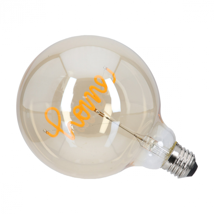 Bec (LED), Acasă, Litere, Sticlă, portocaliu, PU 2, H. 17 cm, D. 12 cm [4]