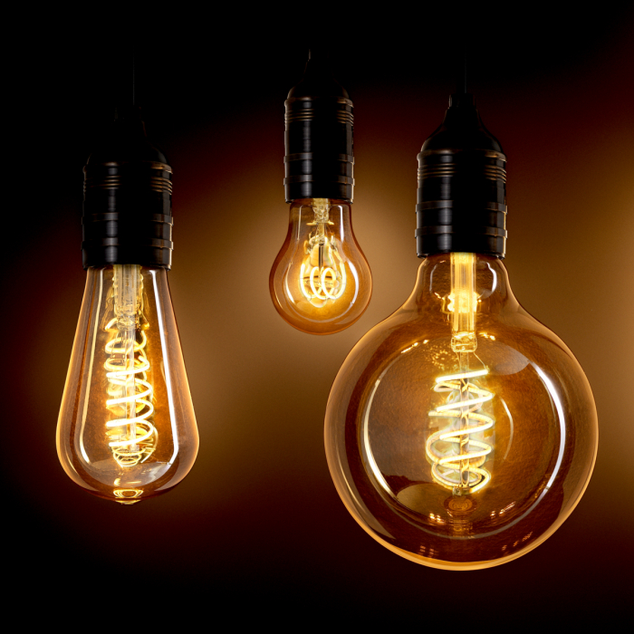 Bec LED Glob 4W E27 ø 12,5 x 17 cm set de 4 [2]