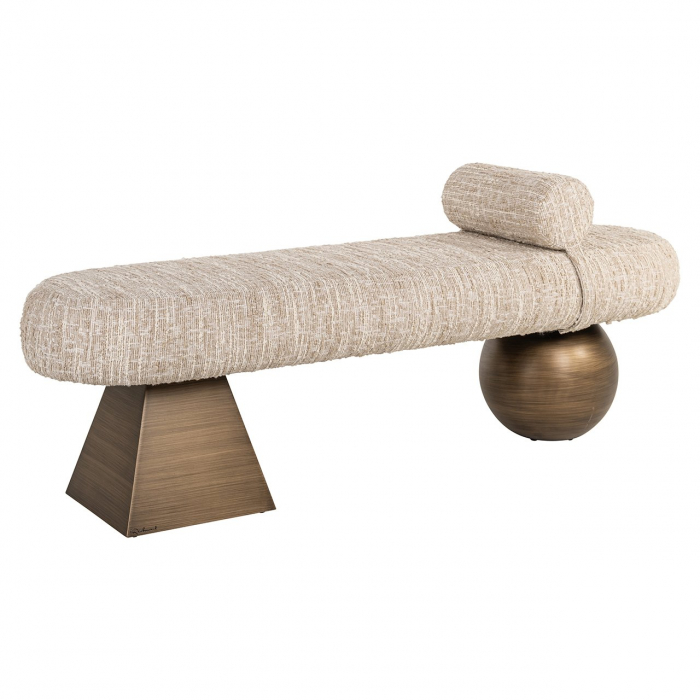Bancheta Geneva (bej), Dims: 43.0 x 148.0 x 44.0 cm [1]