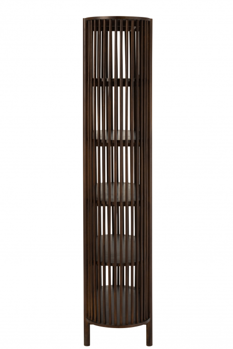 Biblioteca Conie, Lemn, Maro, 88x40x190 cm [3]