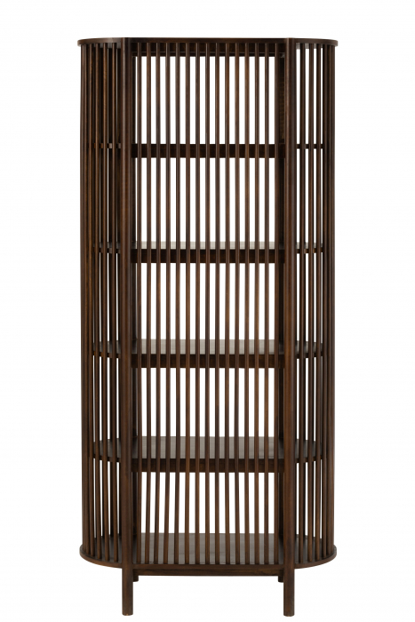Biblioteca Conie, Lemn, Maro, 88x40x190 cm [4]