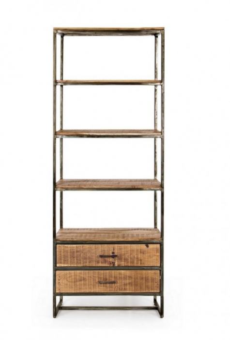 Biblioteca Elmer, Lemn, Natur, 73x35x190 [3]