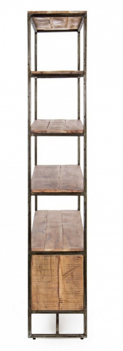 Biblioteca Elmer, Lemn, Natural, 145x35x190 [4]