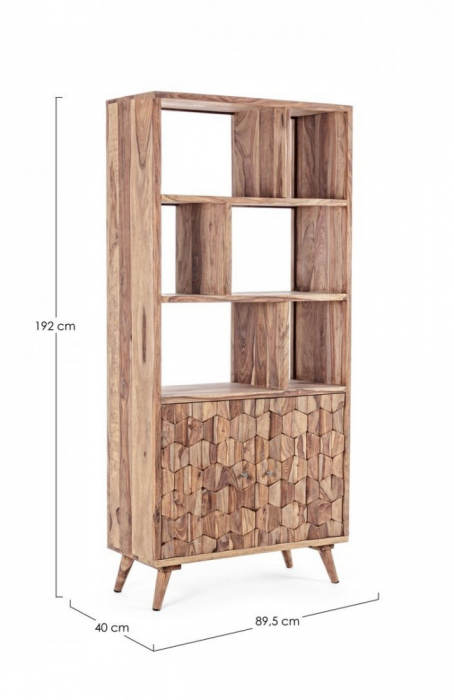 Biblioteca Kant, Lemn, Maro, 89.5x40x192 cm  [2]