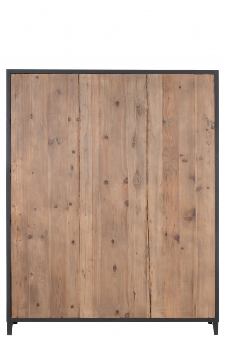 Biblioteca, Lemn, Natural, 165x40x216 cm [4]