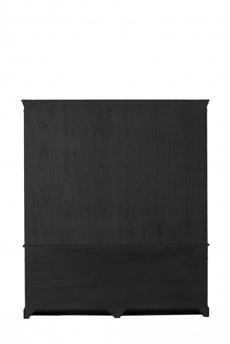 Biblioteca, Lemn, Negru, 200x41x232.5 cm [4]