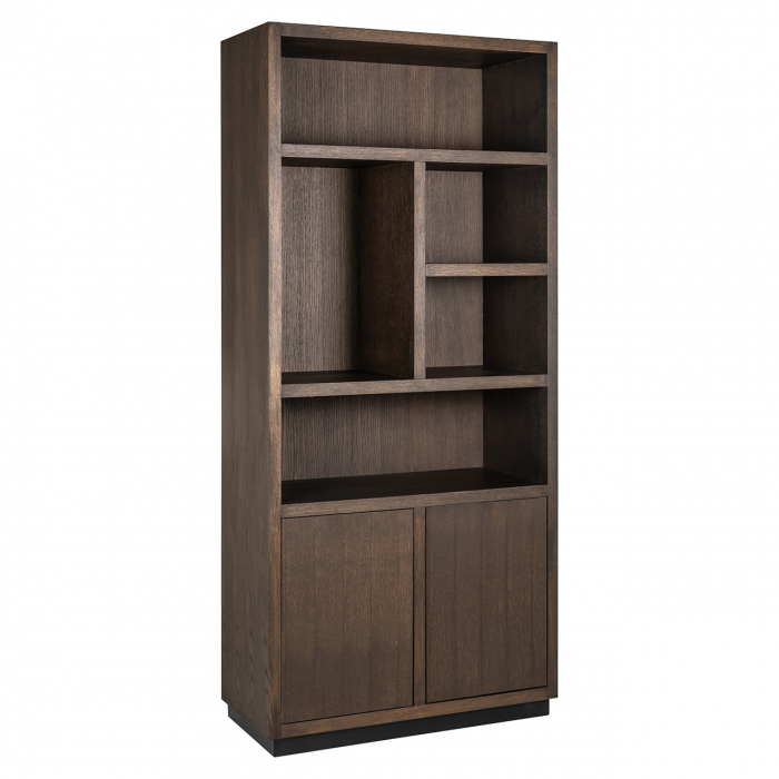 Bibliotecă, Oakura cu 2 uși (maro) [4]