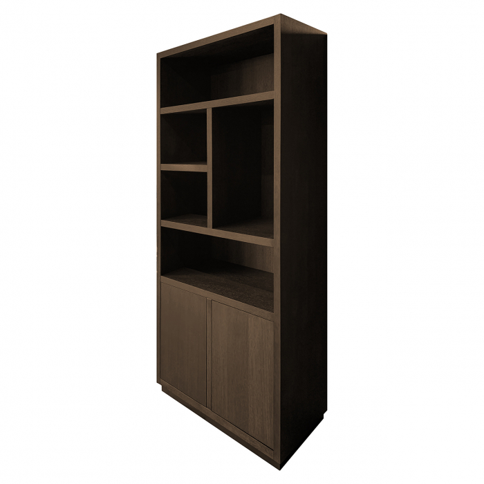 Biblioteca, Oakura cu 2 usi (maro) [2]