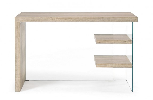 Birou Bilbao, Lemn/Sticla, Maro, 120x50x76 cm [3]