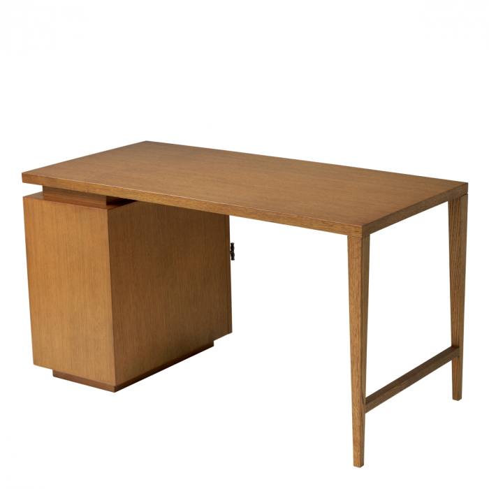 Birou Borchard, furnir stejar caramel, Dimensiuni: W. 140 | D. 73.5 | H. 77.5   [5]