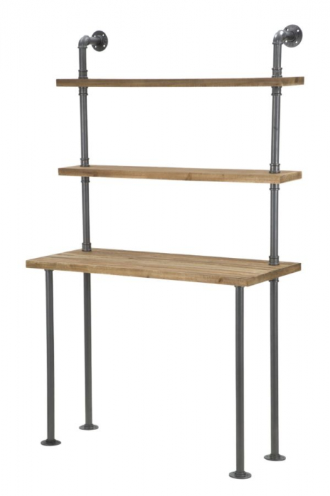 Birou cu raft 2 polite MANHATTAN (cm) 100X45X165,5 [2]