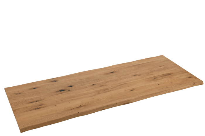 Blat masa dining, Lemn masiv stejar, Natural, 240x95x4 [2]