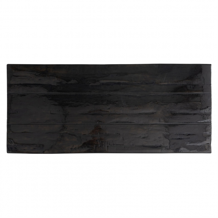 Blat masa Grandis, Lemn, Negru, 7.5x200x100 cm