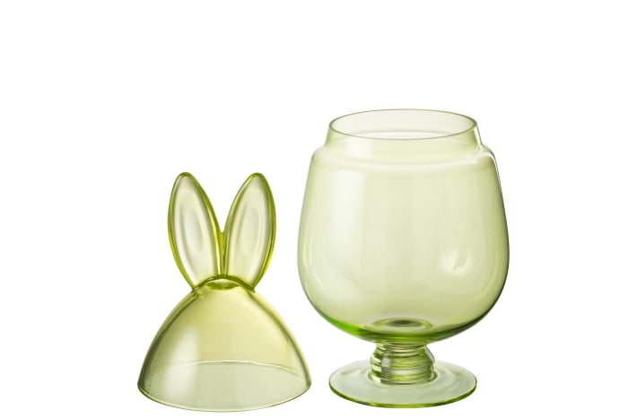 Bol cu capac, Iepure, sticla verde M [2]