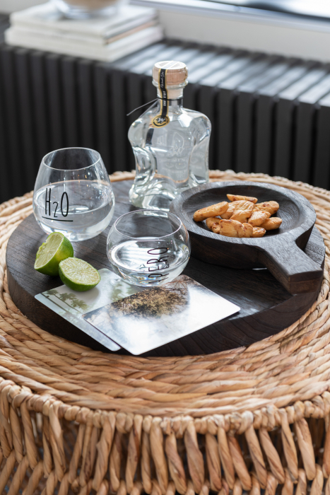 Bol decorativ, Lemn, Maro, 27x18x4 [1]