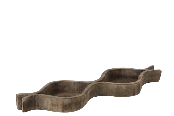 Bol decorativ, Lemn, Natural, 61.5x18.5x5.5 [1]