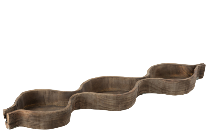 Bol decorativ, Lemn, Natural, 86x20.5x6 [1]