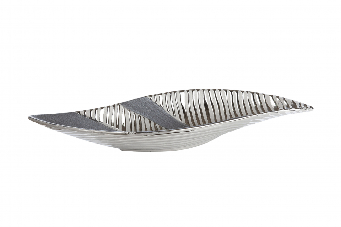 Bol decorativ Sevilla, ceramica, argintiu/gri, 41.5x5.5x14 cm [2]