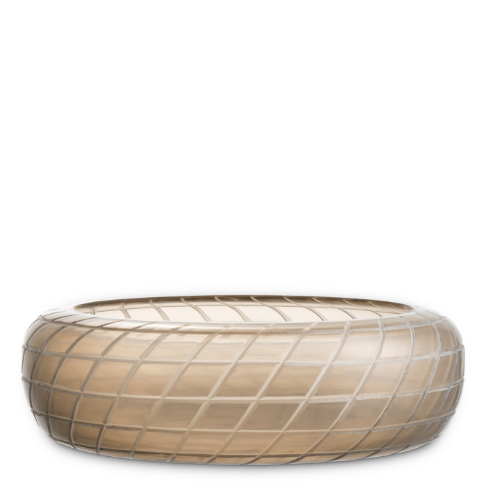 Bol din sticla Tarano mat culoare nisip |Ø 40 | H. 11 cm  [1]