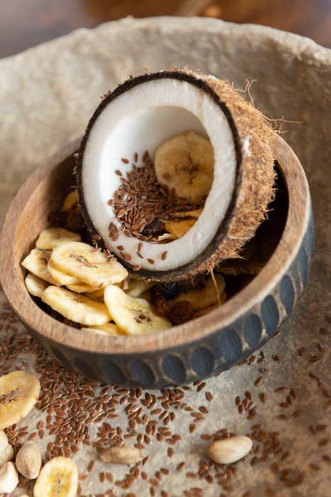 Bol, lemn de mango, Maro/negru S [3]