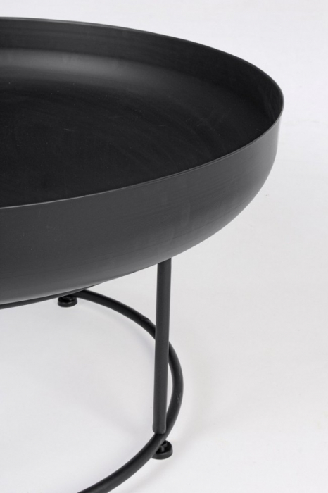 Bol pentru foc EFESTO, metal, negru, 80x44cm [3]