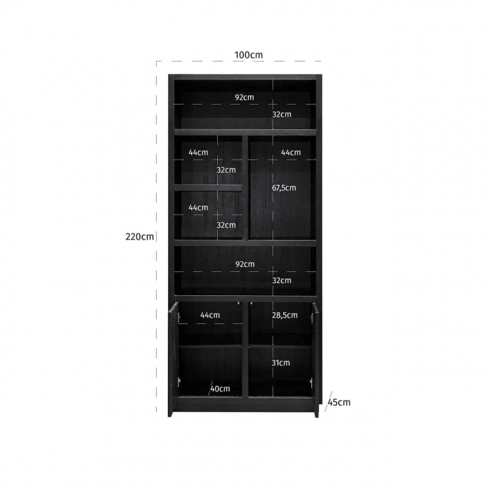 Biblioteca Oakura 2-usi [4]