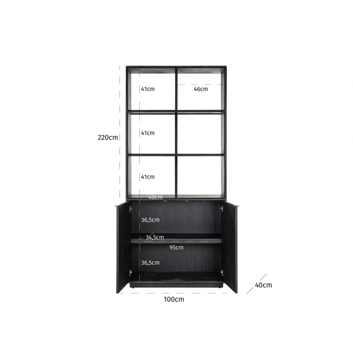 Biblioteca Blackbone alama 2-usi [4]
