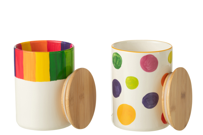 Borcan de depozitare, ASS2, Polka Dot/Stripe [2]