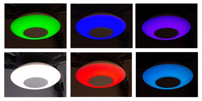 Boxa cu led pentru umbrela, Plastic, Multicolor, 15x7.2 cm [2]